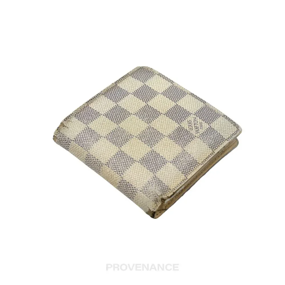 🔴 Louis Vuitton Marco Wallet - Damier Azur